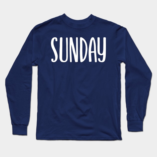 Sunday Long Sleeve T-Shirt by colorsplash